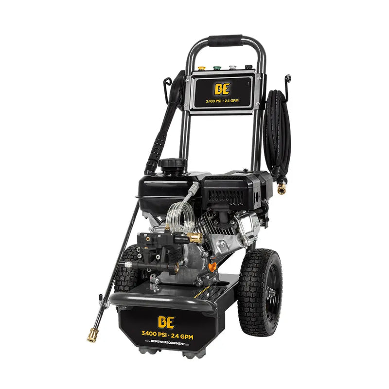 3,400PSI 2.5GPM Cold Water Gas Pressure Washer Powerease 223cc Engine and CP Axial Pump - B3475PX BE Power Equipment