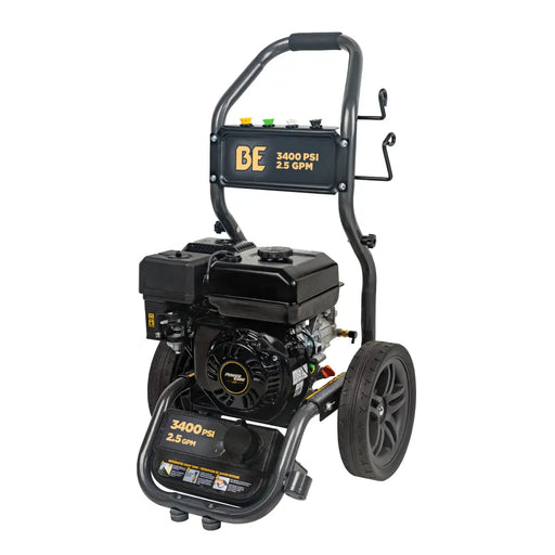 3,400PSI 2.5GPM Cold Water Gas Pressure Washer Powerease 223cc Engine and CP Axial Pump - BE3475PX BE Power Equipment