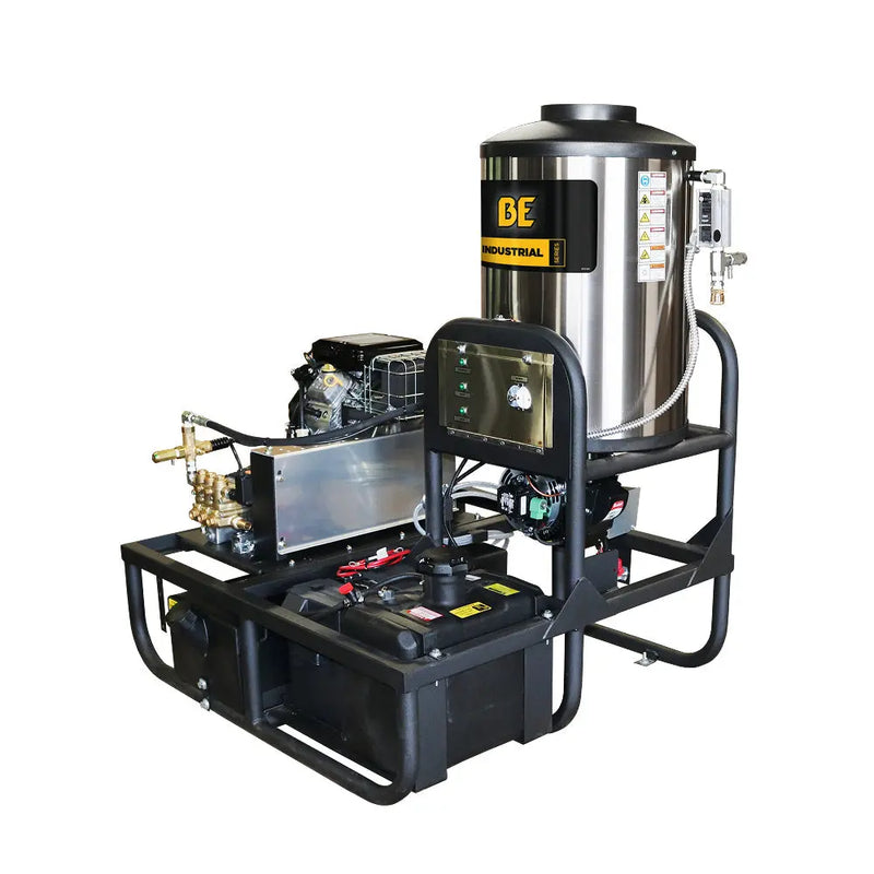 3,500 PSI 5.2 GPM Hot Water Skid Pressure Washer with General Triplex Pump - Z5535GPBDH BE Power Equipment