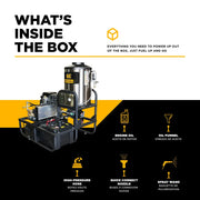 3,500 PSI 5.2 GPM Hot Water Skid Pressure Washer with General Triplex Pump - Z5535GPBDV BE Power Equipment