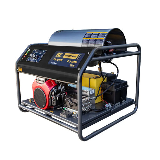 3,500 PSI 5.6GPM Hot Water Pressure Washer Honda GX690 Engine and General Triplex Pump - HW3524HG12V BE Power Equipment