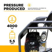 3,500 PSI - 8.5 GPM Hot Water Pressure Washer Honda GX690 Engine and CP Triplex Pump - HW3524HA12V BE Power Equipment