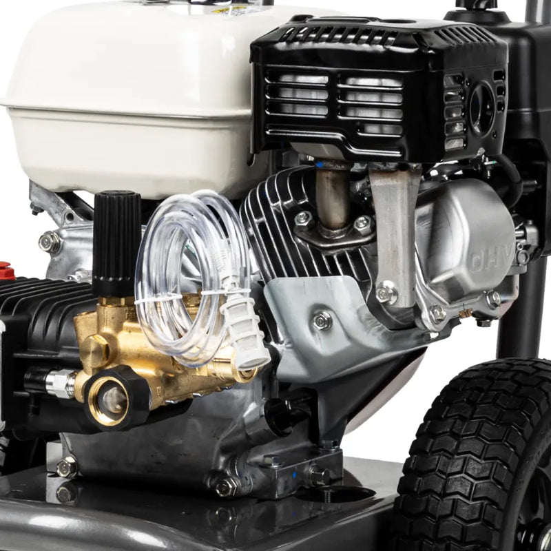 3,800 PSI 2.5 GPM Cold Water Gas Pressure Washer with Honda GX200 Engine and CP Triplex Pump - B3865HA BE Power Equipment