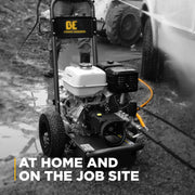 4.2GPM Cold Water Gas Pressure Washer Honda GX390 Engine and General Triplex Pump on Stainless Steel Frame - B4213HSJS BE Power Equipment