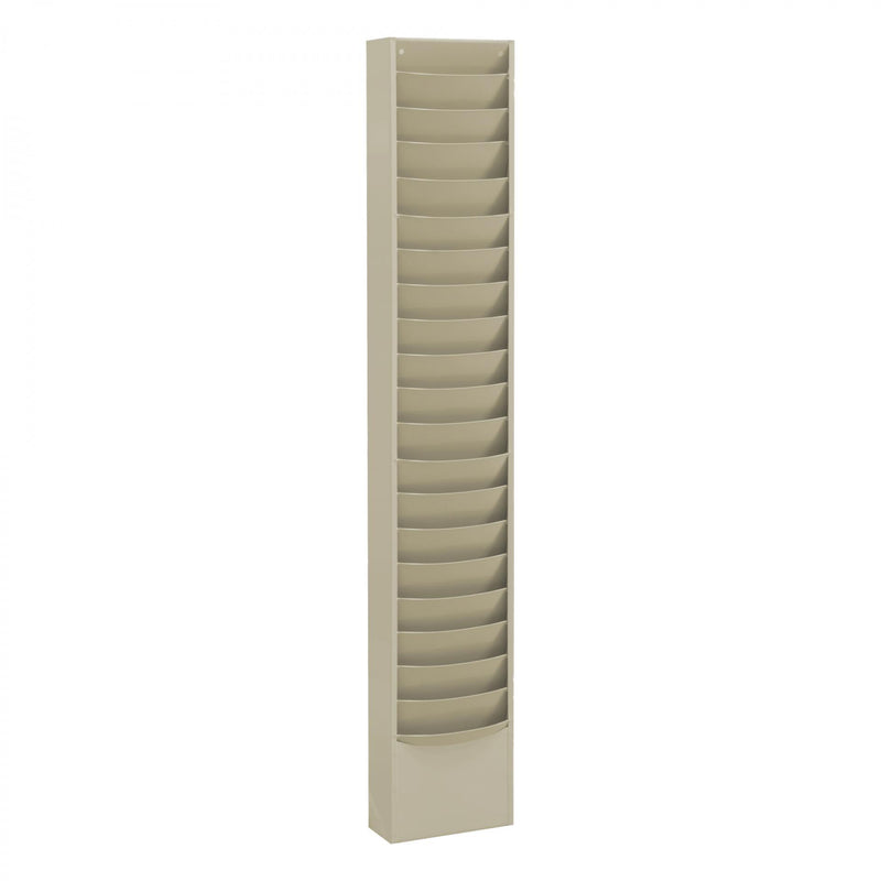 Durham Literature Rack, 23 Pockets, Tan