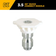 40° Quick Connect Pressure Washer Nozzle - 3.5 Orifice - Retail Ready Packaging BE Power Equipment