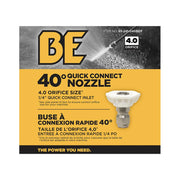 40° Quick Connect Pressure Washer Nozzle - 4.0 Orifice - Retail Ready Packaging BE Power Equipment
