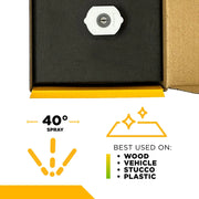 40° Quick Connect Pressure Washer Nozzle - 4.0 Orifice - Retail Ready Packaging BE Power Equipment