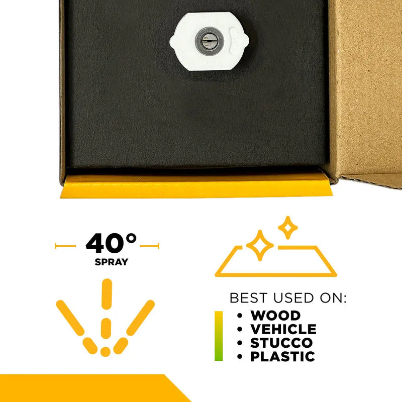 40° Quick Connect Pressure Washer Nozzle – 3.0 Orifice - Retail Ready Packaging BE Power Equipment