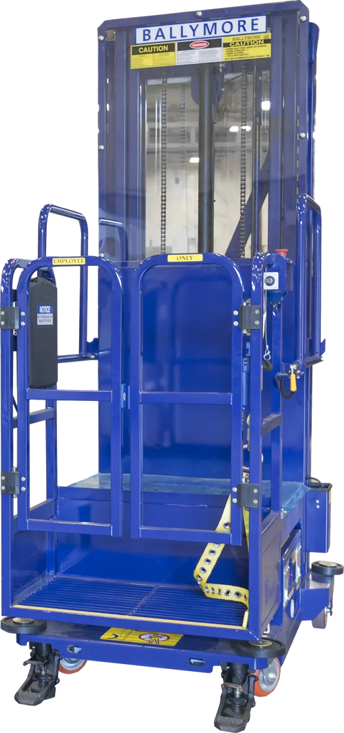 Ballymore DVML-18 - Battery-Powered Drivable Vertical Mast Lift with 24"x25" Platform and 24' Working Height