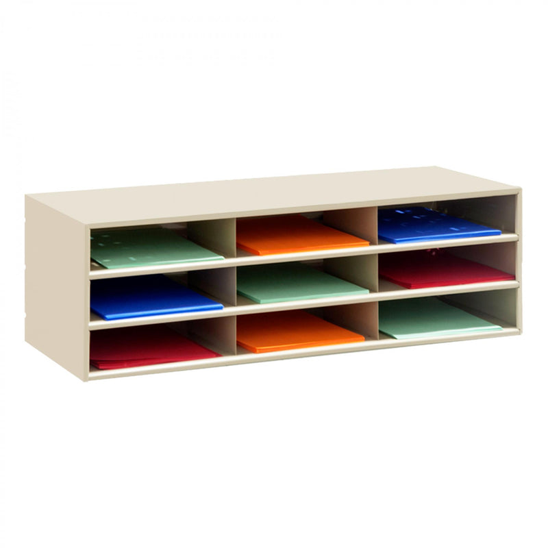 Durham Horizontal Lit Rack, 9 Openings, Tan