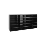 Durham Horizontal Lit Rack, 15 Openings, Black