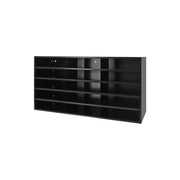Durham Horizontal Lit Rack, 15 Openings, Black