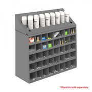 Durham Aerosol Topper for Modular Products, 12″ x 33-11/16″, 17 Can, Gray