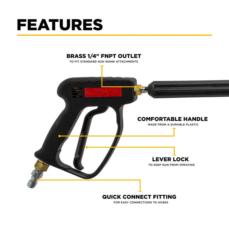 47" Dual Lance with Hot Water Gun BE Power Equipment