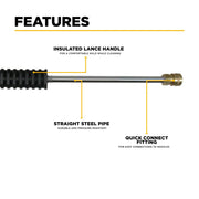 47" Pressure Washer Gun & Wand Assembly BE Power Equipment