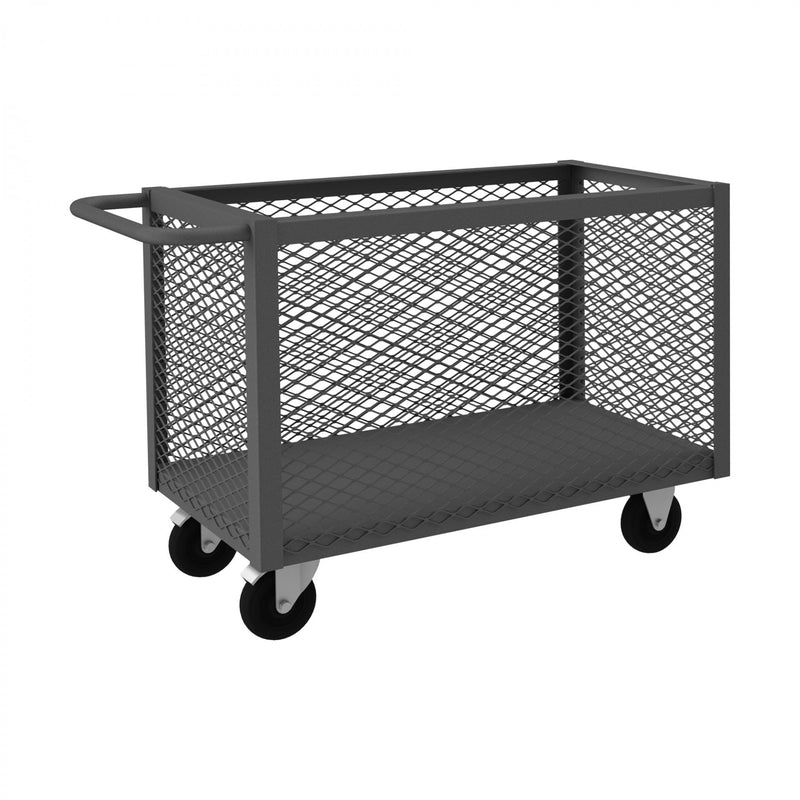 Durham 4 Sided Mesh Box Truck With 5" x 1-1/4" Polyolefin Casters