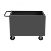 Durham 4 Sided Solid Box Truck With 5" x 1-1/4" Polyolefin Casters