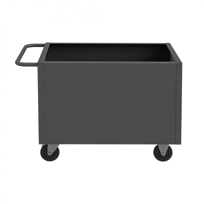 Durham 4 Sided Solid Box Truck With 5" x 1-1/4" Polyolefin Casters