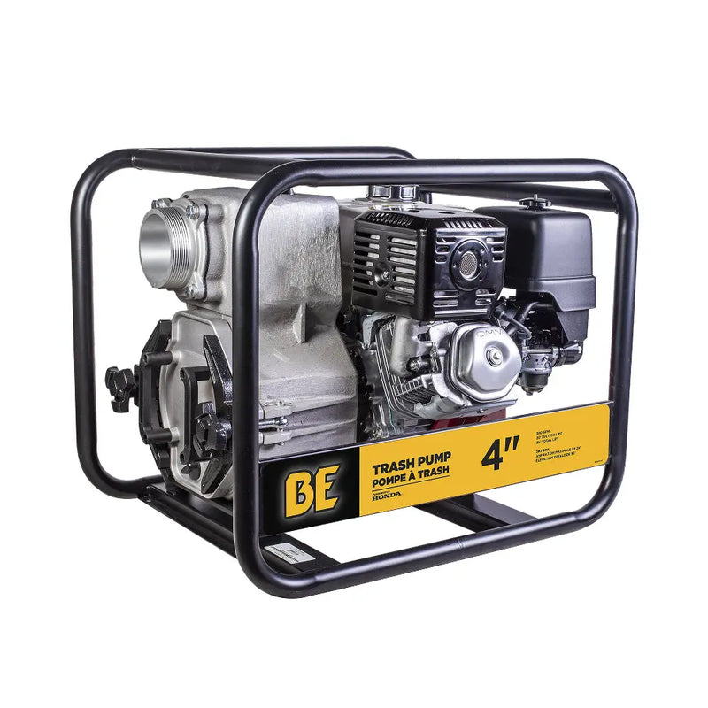 4"-Trash Transfer Pump with Honda GX390 Engine BE Power Equipment
