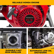 4"-Trash Transfer Pump with Honda GX390 Engine BE Power Equipment