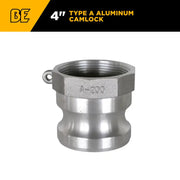 4" Type A Aluminum Camlock BE Power Equipment