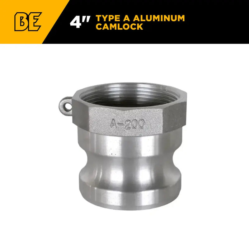 4" Type A Aluminum Camlock BE Power Equipment