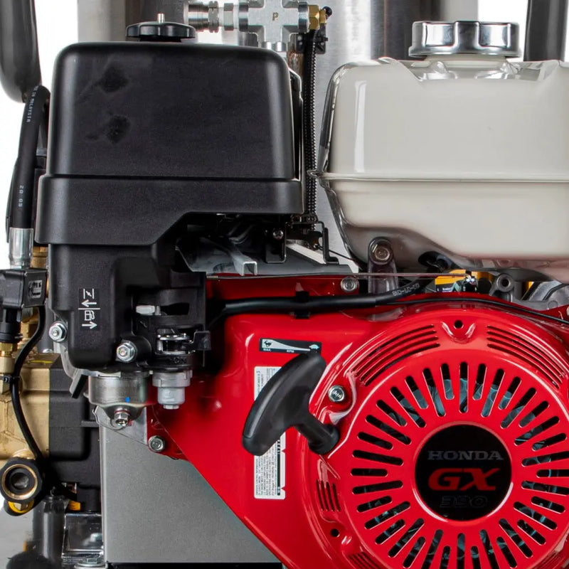 4,000 PSI - 4.0 GPM Hot Water Pressure Washer with Honda GX390 Engine and Belt Driven General Triplex Pump - HW4013HBG BE Power Equipment