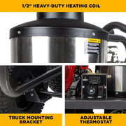4,000 PSI - 4.2 GPM Hot Water Pressure Washer with Honda GX390 Engine and General Triplex Pump - HW4013HG BE Power Equipment