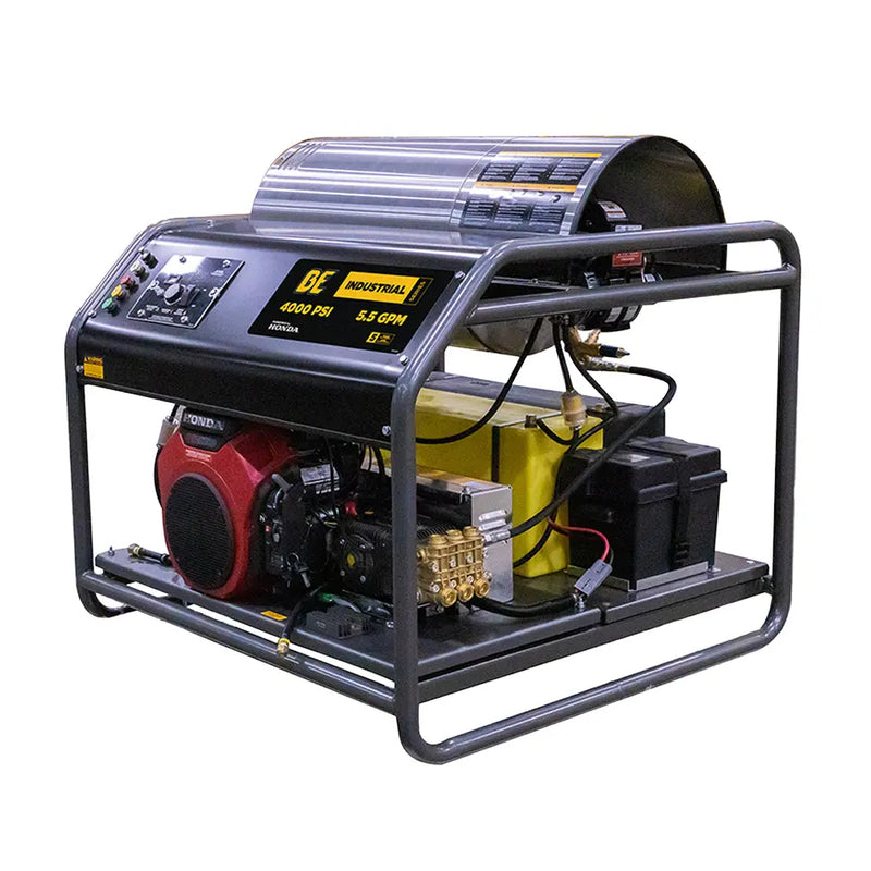 4,000 PSI - 5.5 GPM Hot Water Pressure Washer with Honda GX690 Engine and CP Triplex Pump - HW4024HA12V BE Power Equipment