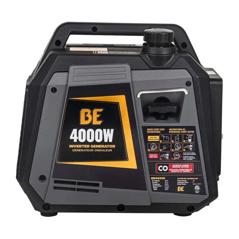 4,000 Watt Digital Inverter Generator - BE4000I BE Power Equipment