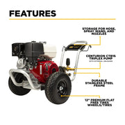 4,200 PSI 4.2 GPM Cold Water Gas Pressure Washer - B4213HABAS BE Power Equipment