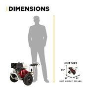 4,200 PSI 4.2 GPM Cold Water Gas Pressure Washer - B4213HABAS BE Power Equipment