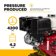 4,200 PSI 4.2 GPM Cold Water Gas Pressure Washer - B4213HETBGS BE Power Equipment