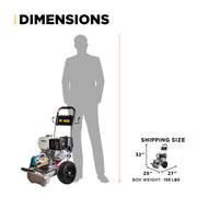 4,200 PSI 4.2 GPM Cold Water Gas Pressure Washer Honda GX390 Engine and CAT Triplex Pump on Stainless Steel Frame - B4213HSJ BE Power Equipment