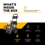 4,200 PSI 4.2 GPM Cold Water Gas Pressure Washer Honda GX390 Engine and General Triplex External Unloader Pump - B4213HGS BE Power Equipment