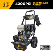 4,200 PSI 4.2 GPM Cold Water Gas Pressure Washer with Honda GX390 Engine and CP Triplex Pump - B4213HA BE Power Equipment