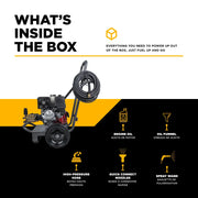 4,200 PSI 4.2 GPM Cold Water Gas Pressure Washer with Honda GX390 Engine and CP Triplex Pump - B4213HA BE Power Equipment