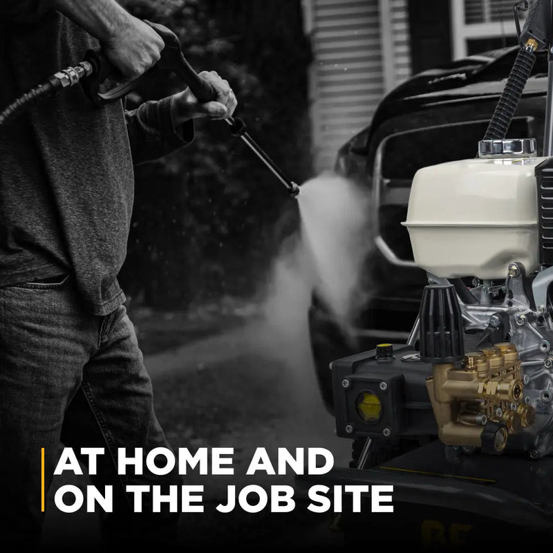 4,200 PSI 4.2 GPM Cold Water Gas Pressure Washer with Honda GX390 Engine and CP Triplex Pump - B4213HA BE Power Equipment