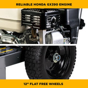4,200 PSI 4.2 GPM Cold Water Gas Pressure Washer with Honda GX390 Engine and CP Triplex Pump on Aluminum Frame - B4213HAAS BE Power Equipment