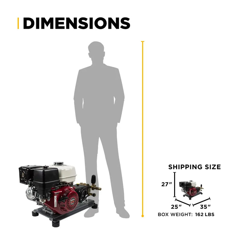 4,200 PSI 4.2 GPM Truck Mount Cold Water Gas Pressure Washer - B4213HTBGS BE Power Equipment