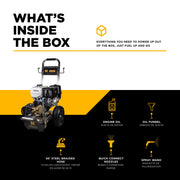 4,200 PSI 4.2GPM Cold Water Gas Pressure Washer Honda GX390 Engine and General Triplex Pump on Stainless Steel Frame - B4213HSGS BE Power Equipment