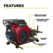 4,200 PSI 8.5 GPM Cold Water Gas Pressure Washer - B4224HETBAS BE Power Equipment