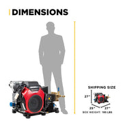 4,200 PSI 8.5 GPM Cold Water Gas Pressure Washer - B4224HETBAS BE Power Equipment