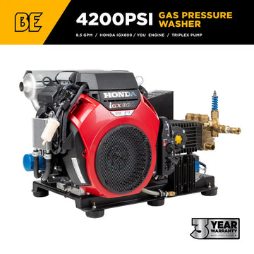 3,500 PSI 8.5 GPM Truck Mount Cold Water Gas Pressure Washer - B3528HETBGS