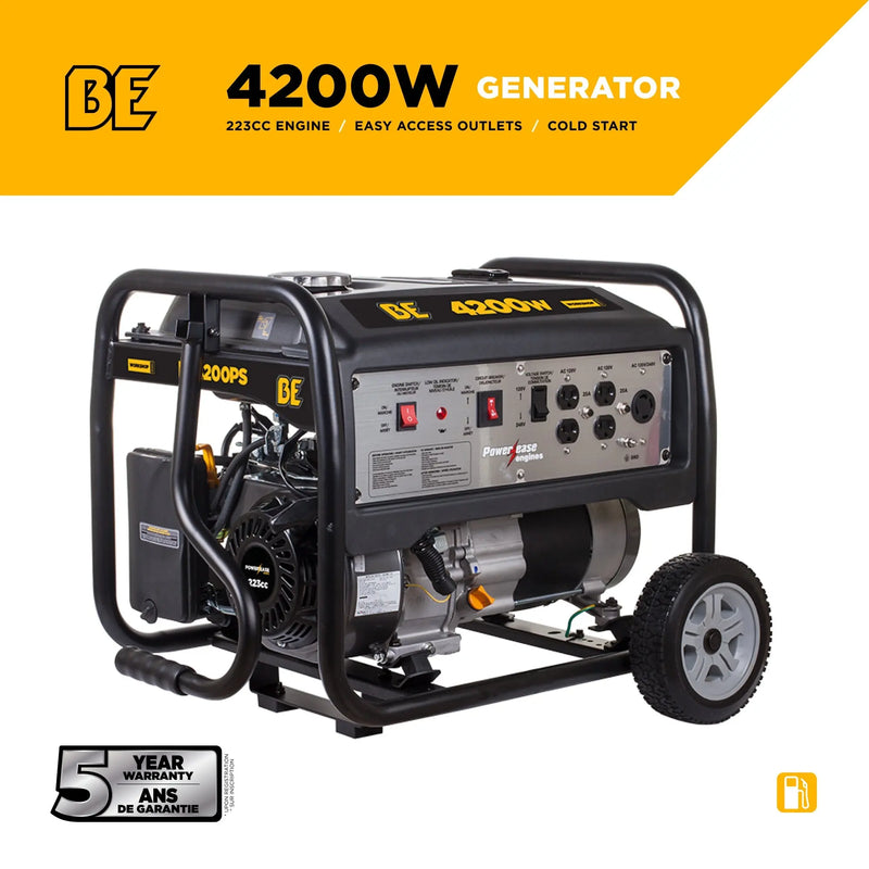4,200 Watt Generator BE Power Equipment