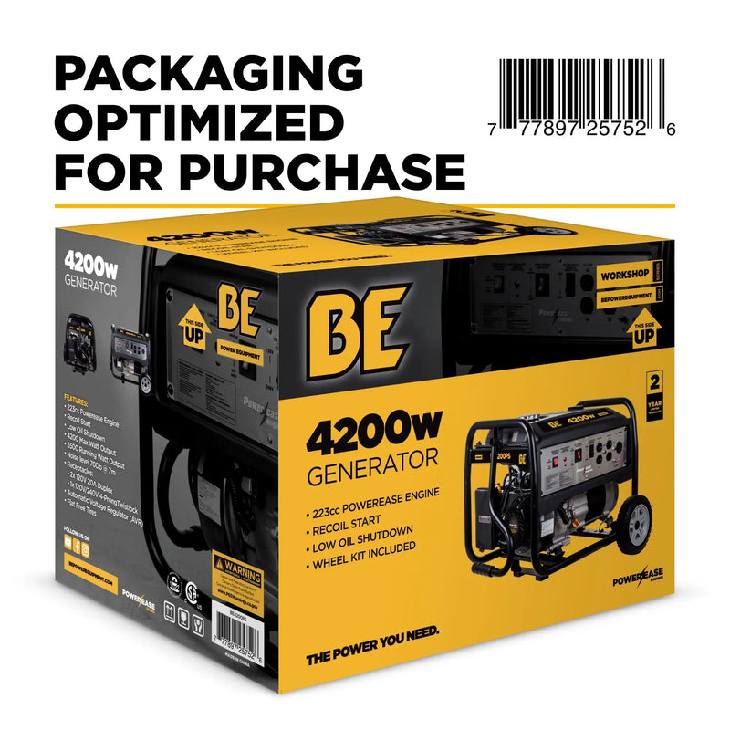 4,200 Watt Generator BE Power Equipment