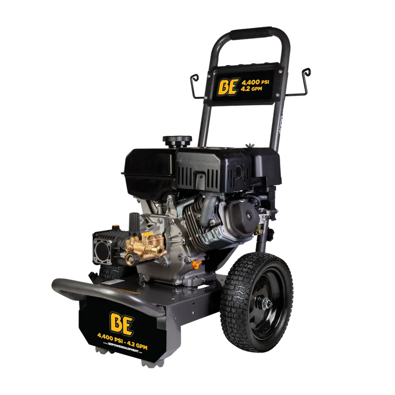 4,400 PSI 4.2 GPM Cold Water Gas Pressure Washer Powerease 420cc Engine and CP Triplex Pump - B4415PA BE Power Equipment
