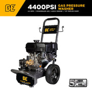 4,400 PSI 4.2 GPM Cold Water Gas Pressure Washer Powerease 420cc Engine and CP Triplex Pump - B4415PA BE Power Equipment
