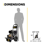 4,400 PSI 4.2 GPM Cold Water Gas Pressure Washer Powerease 420cc Engine and CP Triplex Pump - B4415PA BE Power Equipment
